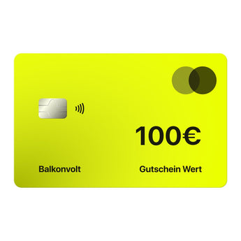 Balkonvolt Geschenkgutschein 100€