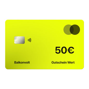 Balkonvolt Geschenkgutschein 50€